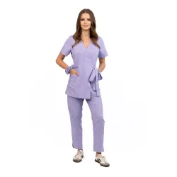 Spodnie medyczne MEDI TEDDY - VELVERDA SOFT IRIS